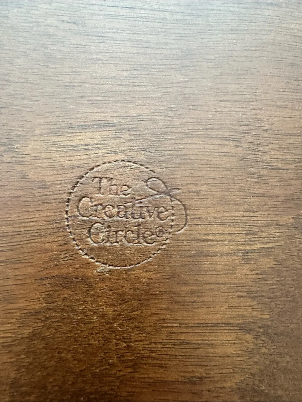 Vintage 1986 The Creative Circle Canada Geese Wood Serving Tray Cross Stitch